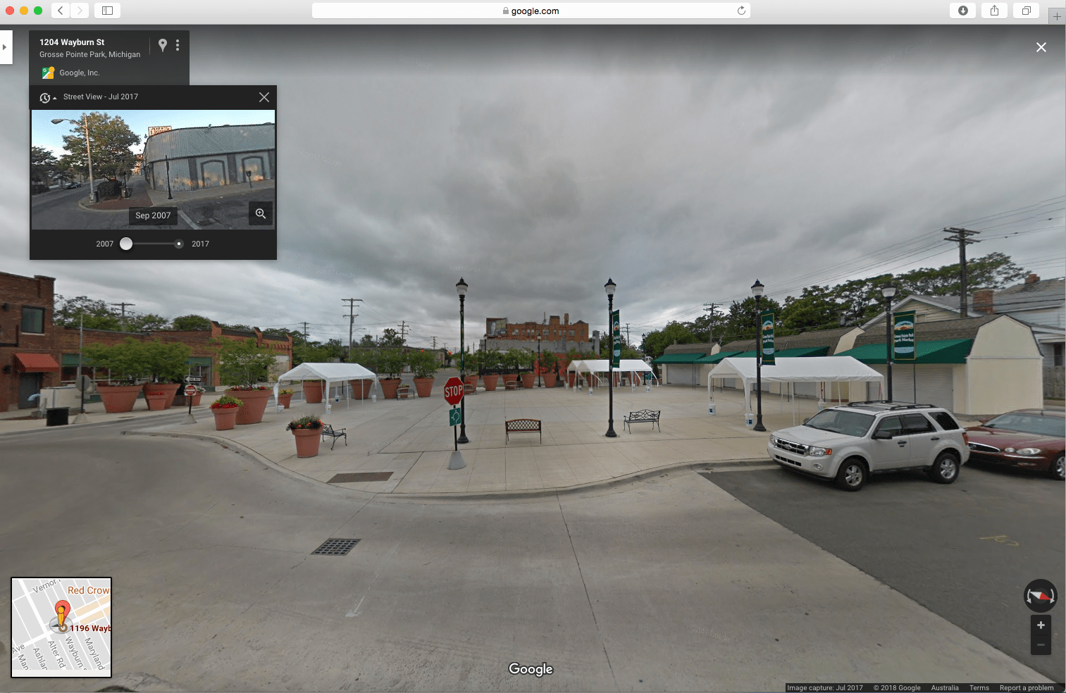 Google Maps Street View of 1204 Wayburn Street, Gross Pointe Park, Michigan
